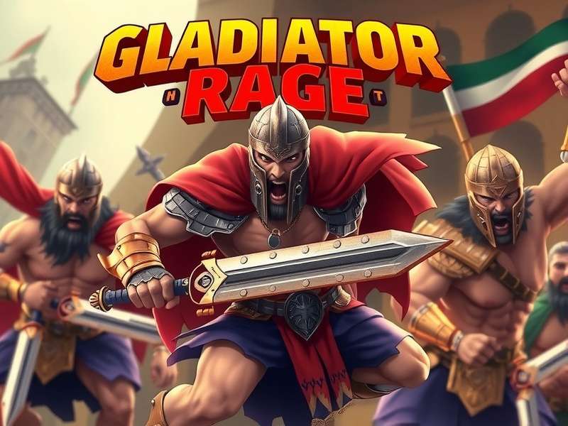 Gladiator Rage Combat Game Banner